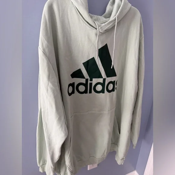 Adidas Men's Sage Green Hoodie 4XL - Picture 8 of 10